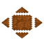 Red Sandstone Diamond Paving