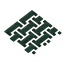 Dark Prismarine Dumble Paving