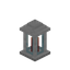 Red Fancy Iron Lantern