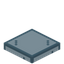 Cyan Glass Trapdoor