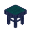 Cyan Blue Enchanted Seat