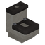 Gray Toilet