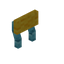Yellow Blue Bioshroom Raised Seat Back
