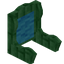 Light Blue Green Enchanted Fancy Seat Back