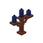 Blue Copper Candelabra