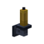 Yellow Iron Wall Candle