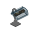 Cyan Fancy Iron Lamp