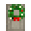 Exposed Pine Door with Lit Wreath
