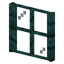 Warped Planks Four Pane Window