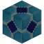 Decorated Light Blue Glazed Terracotta