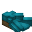 Light Blue Longer Roof Slab (Oak)