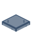Light Blue Glass Trapdoor