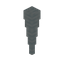 Tall Sediment Stone Stalactite