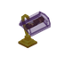 Purple Fancy Gold Lamp