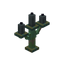 Weathered Gray Copper Candelabra