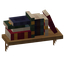 Shelved Row of Small Books 