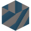 Blue Candy Cane Block