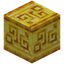 Runic Carved Raw Gold Block
