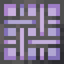 Woven Purple Stained Glass Pane