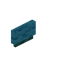 Light Blue Warped Small Seat Back