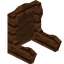 Brown Zelkova Fancy Seat Back