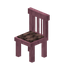 Stripped Mahogany Striped Chair