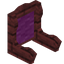 Magenta Redwood Fancy Seat Back