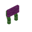 Magenta Green Bioshroom Raised Seat Back