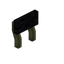 Black Jinglestem Raised Seat Back