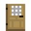 Windowed Oak Door