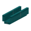 Cyan Rain Gutter