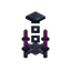 Magenta Iron Chandelier