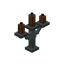Brown Silver Candelabra