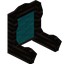 Cyan Blackwood Fancy Seat Back