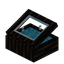 Light Blue Blackwood Display Case