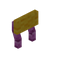 Yellow Pink Bioshroom Raised Seat Back