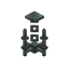Light Gray Silver Chandelier