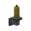 Yellow Silver Wall Candle