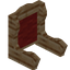Red Pine Fancy Seat Back