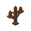 Exposed Orange Copper Candelabra