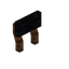 Black Dark Raised Seat Back