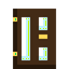 Screen Dark Oak Door