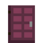 Tiled Crimson Door