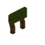 Green Spruce Raised Seat Back