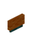 Orange Warped Small Seat Back
