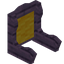 Yellow Mauve Fancy Seat Back