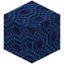 Hexagonical Blue Glazed Terracotta