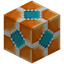 Decorated Orange Glazed Terracotta