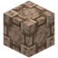 Overlapping Raw Iron Block Tiles