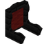 Red Ebony Fancy Seat Back